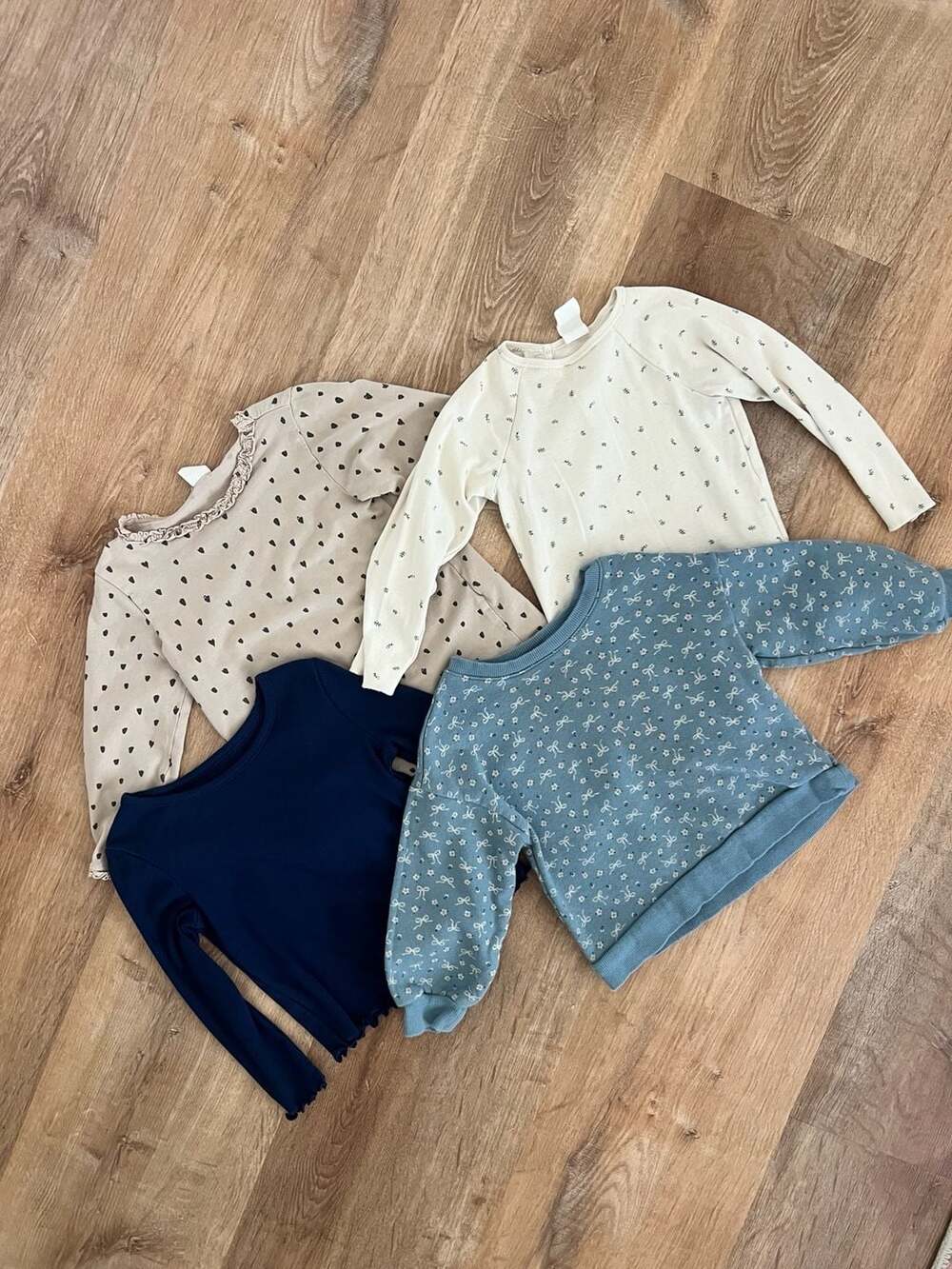 2 T  Lot Long Sleeve Tops and Sweatshirts. H&M, Jumping Beans and Carters